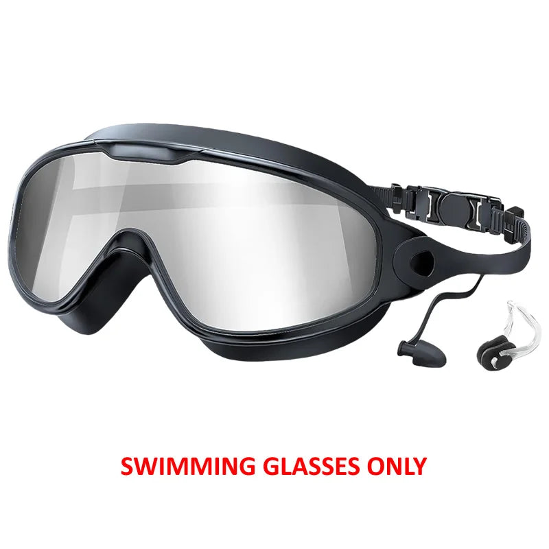 Pro Anti-Fog Swim Goggles with UV Protection & Earplugs